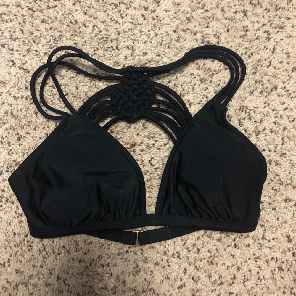 black bikini top